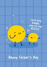 Cute Father's Day Card - Best Daddy - From The Kids created by Macie Dot Doodles