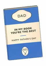 Classic Father's Day Card - In My Book You're The Best created by Of Life & Lemons Ltd.