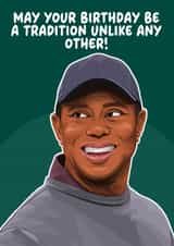 Golf Birthday Card - Tiger Woods - The Masters created by Pink + Pip
