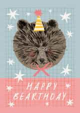 Cute Birthday Card - Bear created by Aimee Mac Illustration