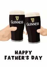 Classic Father's Day Card - For Dad - Guinness created by Pink Peach Cards
