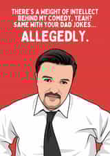 Funny Father's Day Card - David Brent - Dad Jokes created by Sundiva Designs