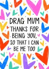 Heartfelt Mother's Day Card - Thanks For Being You - LGBTQ+ created by Muses & May 