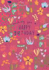 Pretty Birthday Card - For Her - Flowers created by @Laura Lonsdale Designs