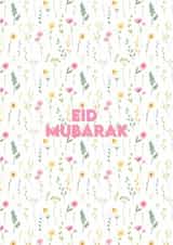 Cute floral Eid Card created by Momna Rashid