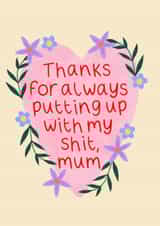 Cute floral heart for a lovely mum on Mother’s Day. created by Chloe Cooper