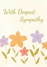 With Deepest Sympathy - Condolences Card - Bereavement Greeting Card created by Rainee Collections