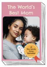 Personalised Mothers Day Photo Card created by Zove Ahh - Cute Mother’s Day Card – "The World’s Best Mom" – Bestseller Inspired