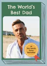 Personalised Father's Day Photo Card created by Zove Ahh - Funny Father’s Day Card – "The World’s Best Dad" – Bestseller Inspired