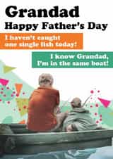 Funny Father's Day Card - For Grandad - Fishing created by Quitting Hollywood