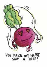 Cute Anniversary Card - Beetroot created by jammboaa