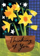Arty Thinking of You Card - Daffodils created by Catherine Pape