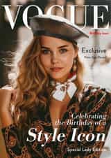 Fun Birthday Card - Vogue Cover - Style Icon created by Shower Thoughts