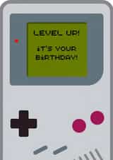 Fun Birthday Card - Retro Gameboy created by Luca’s Cardz
