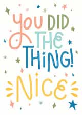 Classic Congratulations Card - You Did The Thing! created by Life’s Peachey by Lauren Faye Peachey
