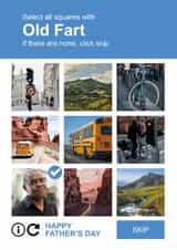 Personalised Father's Day Photo Card created by Paul Stevens - Funny Father's Day Card – Select a Square – Old Fart