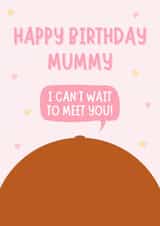 Cute Birthday Card - From The Bump - For Mummy created by Blush Boulevard