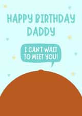 Cute Birthday Card - From The Bump - For Dad To Be created by Blush Boulevard