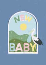 New Baby - Blue - Stork created by Basil Thyme