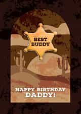 Yellowstone inspired birthday card for your 'best buddy', Daddy. created by HAPPY
