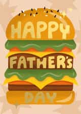 Classic Father's Day Card - Burger - BBQ created by Ricicle Cards