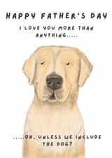 Funny Father's Day Card - Labrador created by Dotts Yard