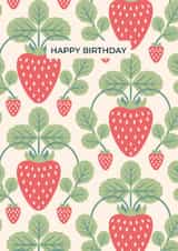 Arty Birthday Card - Strawberries created by Taya Cosgrove
