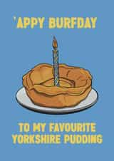 Funny Birthday Card - Yorkshire Pudding - Yorkshire created by ZB CREATIVE