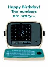 Funny Birthday Card - 18th - Severance - The Numbers Are Scary created by Paper Plane
