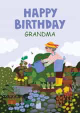 Cute birthday card for grandma created by Anna Bencic