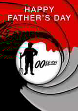 Jame's Bond Father's Day  - to a Dad from Devon - 007 created by Lucy Driver