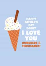 Classic Father's Day Card - Ice Cream - Hundreds And Thousands created by Peanut Designs