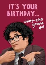 Funny Birthday Card - Richard Ayoade - Last One Laughing created by Artsy Gift Co