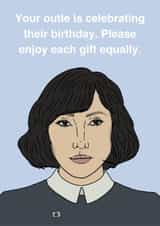 Funny Birthday Card - Ms Casey - Severance created by Megan Smith