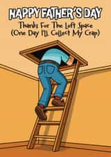 Funny Father’s Day Card - Loft Space created by Aussie Studios