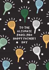 Classic Father's Day Card - Ultimate Padel Pro created by Aussie Studios