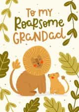 Cute Father's Day Card - Roarsome Grandad created by Abbie Imagine