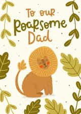 Cute Father's Day Card - Our Roarsome Dad created by Abbie Imagine