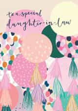 Classic Birthday Card - For Daughter-In-Law - Balloons created by Louise Tiler