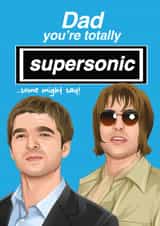 Fun Father's Day Card - Oasis - Supersonic created by Artsy Gift Co