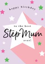 Classic Birthday Card - Best Step Mum Ever created by Michelle Fiedler Design