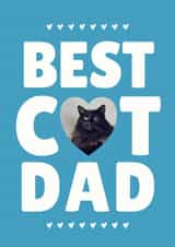 Personalised Birthday Photo Card created by @hollielonglanddesigns - Classic Father's Day Card - Best Cat Dad