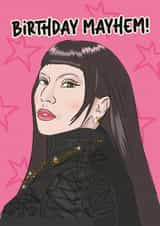 Fun Birthday Card - Lady Gaga - Mayhem created by Rulu