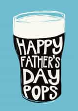 Classic Father's Day Card - Pops - Guinness created by Giddy Kipper