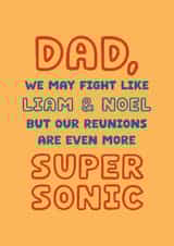 Funny Father's Day Card - Oasis - Fight Like Liam And Noel created by Cindy Reynolds