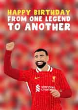Liverpool Birthday Card - Football - Mo Salah created by Pink Peach Cards