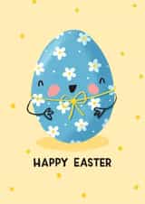 Cute Easter Card - Easter Egg - Chocolate created by Nicola Watson