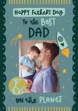 Personalised Father's Day Photo Card created by Abbie Imagine - Cute Father's Day Card - Best Dad on the Planet