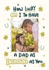 Personalised Father's Day Photo Card created by Abbie Imagine - Classic Father's Day Card - How Lucky Am I