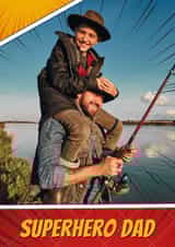 Personalised Father's Day Photo Card created by @hollielonglanddesigns - Fun Father's Day Card - Superhero Dad